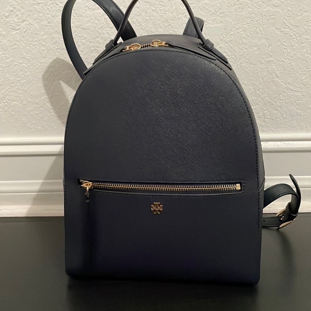 TORY BURCH NAVY EMERSON BACKPACK